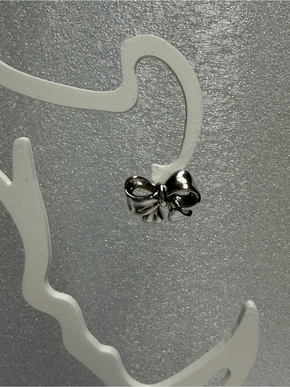 Vintage Sarah Coventry Silver Tone Bow Stud Earrings Classic Ribbon Coquette